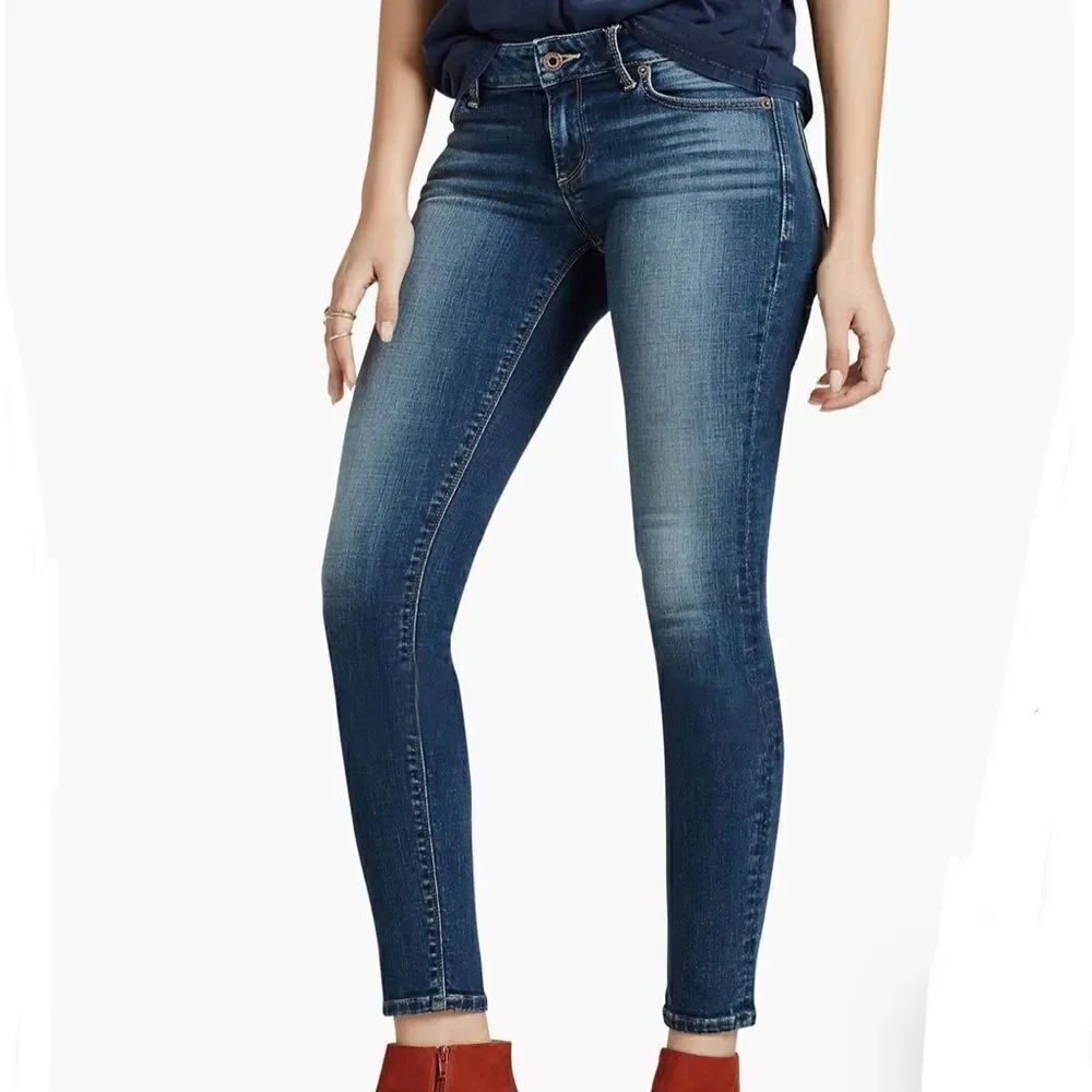 Lucky Brand LOLITA CAPRI Factory Fade Blue Denim Jeans